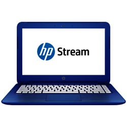 HP Stream 13-c100na Laptop, Intel Celeron, 2GB RAM, 32GB eMMC, 13.3, Cobalt Blue